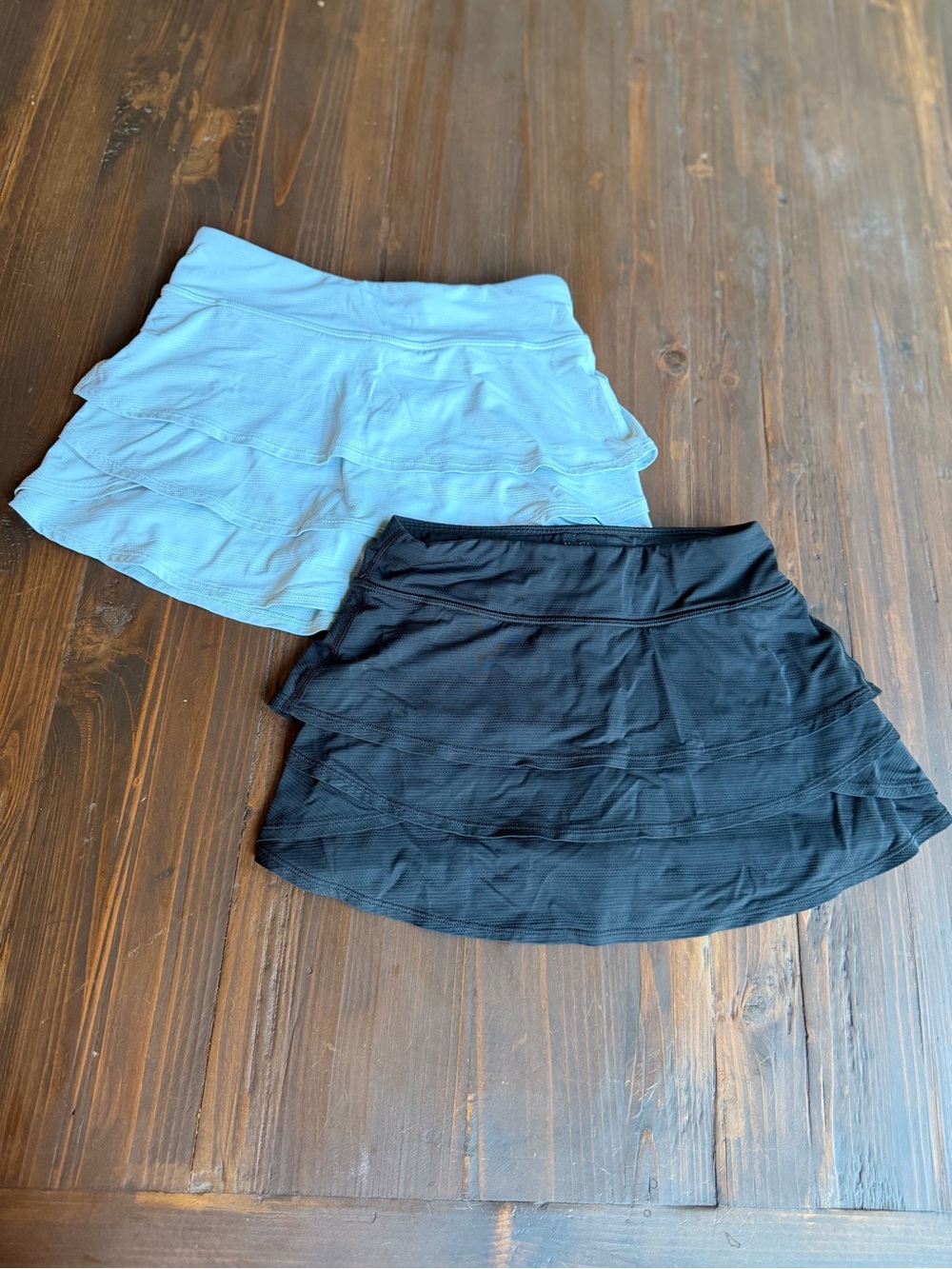 Athleta Girl Black & Light Blue Swing Skort Duo:  M/8-10